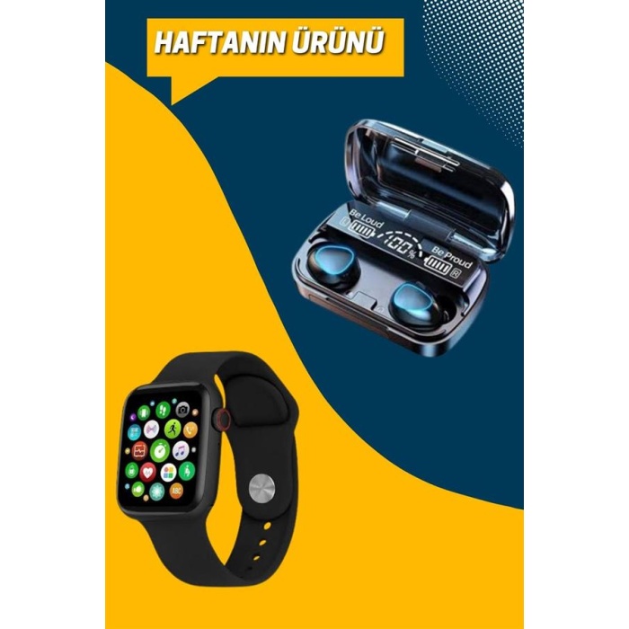 Kaliteli Akıllı Saat ve Kaliteli Bluetooth Kulaklık ANC Özelliği Uzun Pil Ömrü -