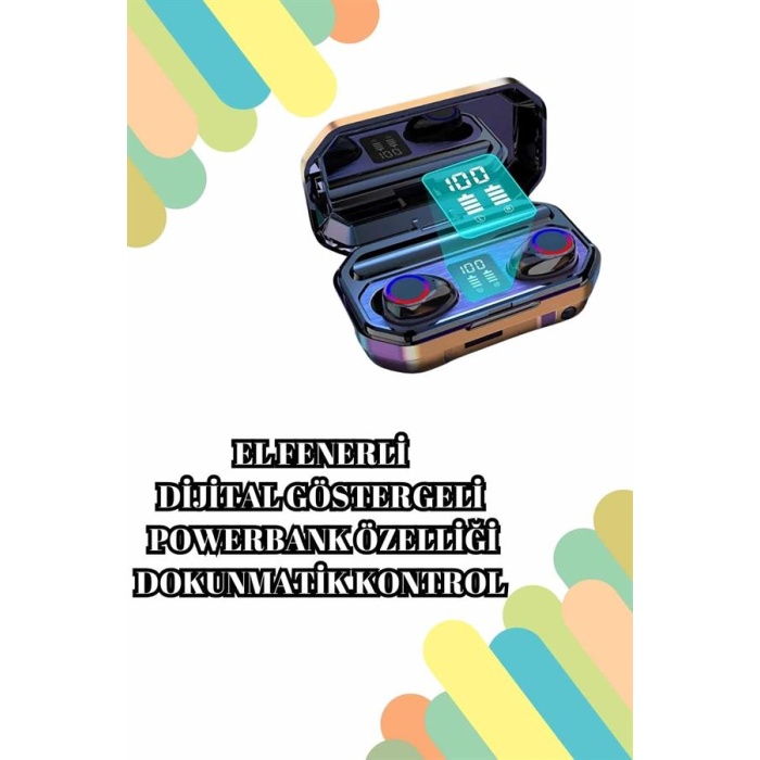 2025 Model Akıllı Saat ve Bluetooth Kulaklık 5.0 Bluetooth Bağlantılı Dokunmatik Ekran -