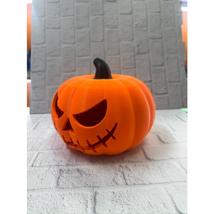 Kapaklı Balkabağı Dekor Kutusu 21×15 cm Halloween Temalı Saklama -