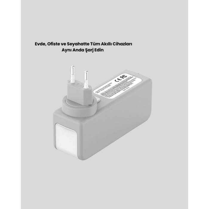 Zaman Kontrollü Şarj Cihazı 30W Hızlı Şarj ve Çoklu USB Çıkışı -