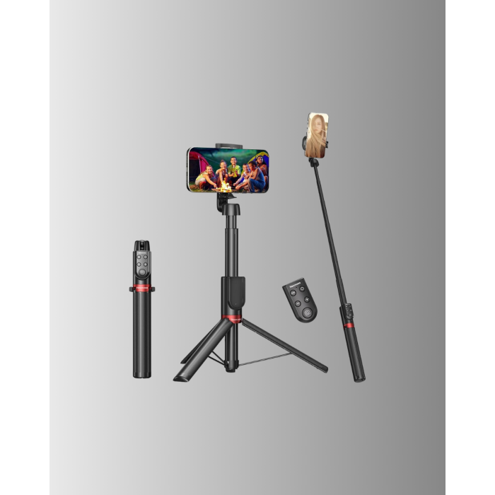 Dikey ve Yatay Çekim Destekli Selfie Stick Tripod -