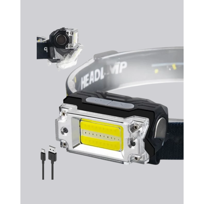 Taşınabilir Şarjlı LED Fener XPE95LM COB120LM Manyetik Gövde -