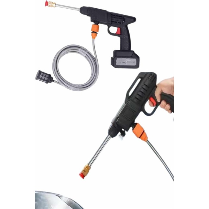 Akülü Oto Araç Yıkama Yüksek Basınçlı Araba Yıkama Makinesi Şarjlı -