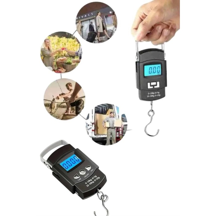 Profesyonel El Terazisi El Kantarı 50 Kg Dijital Göstergeli Tartı -
