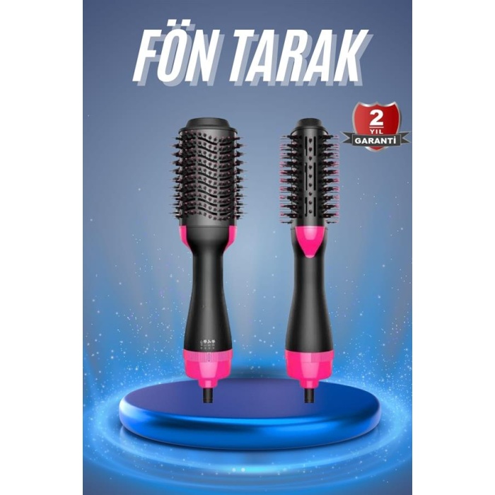Saç Kurutma Makinesi Saç Düzleştirici Fön Tarak Isı Ayarlı Sıkı Dişli -