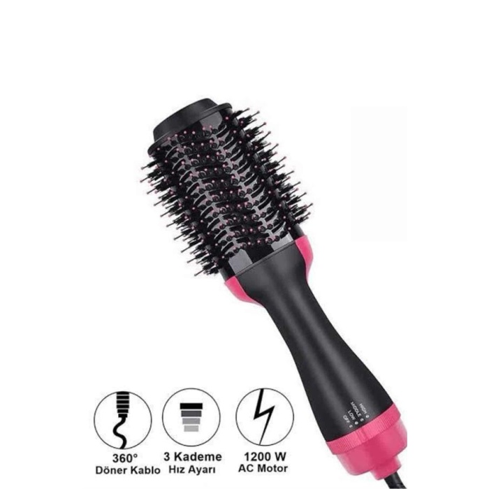 Saç Şekillendirici Ve Saç Düzleştirici Fön Tarağı Tarak Fırça 1200w Saç Kurutma -