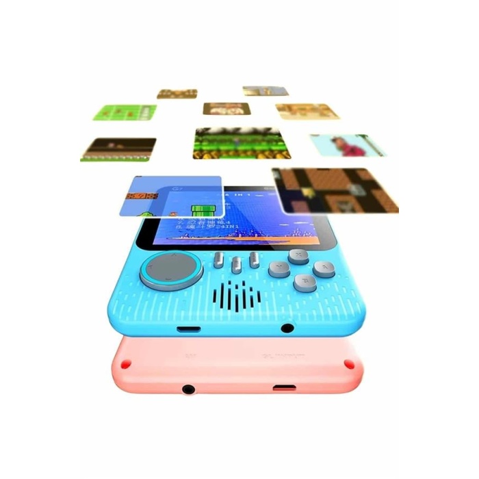 3.5 İnç Mini Atari Taşınabilir Oyun Konsolu 666 Adet Retro Oyun -