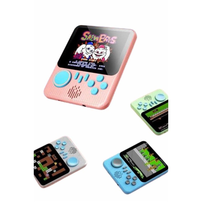 3.5 İnç Mini Atari Taşınabilir Oyun Konsolu 666 Adet Retro Oyun -