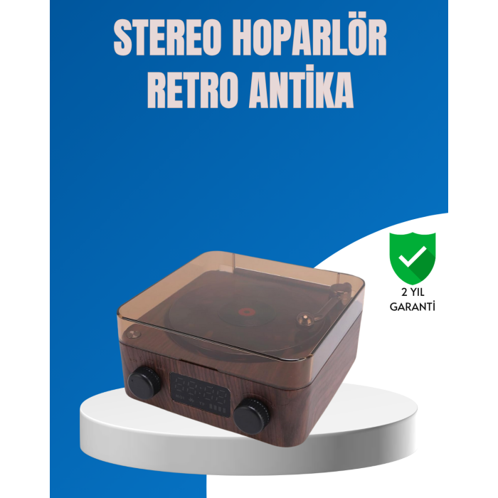 Stereo Bluetooth Hoparlör – Gece Lambalı ve Saat Göstergeli -