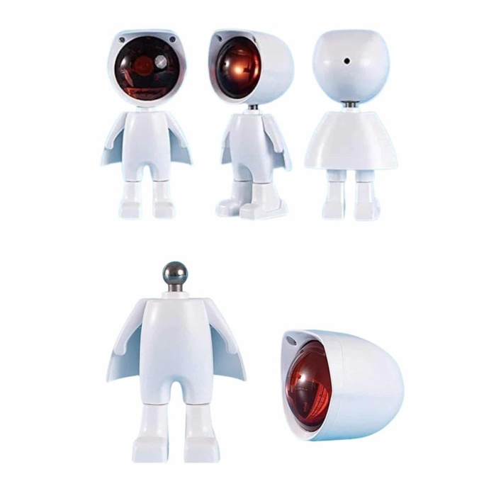 Gün Batımı Lambası Işık Arka Plan Projektör Sevimli Astronot Enerji Tasarruflu -