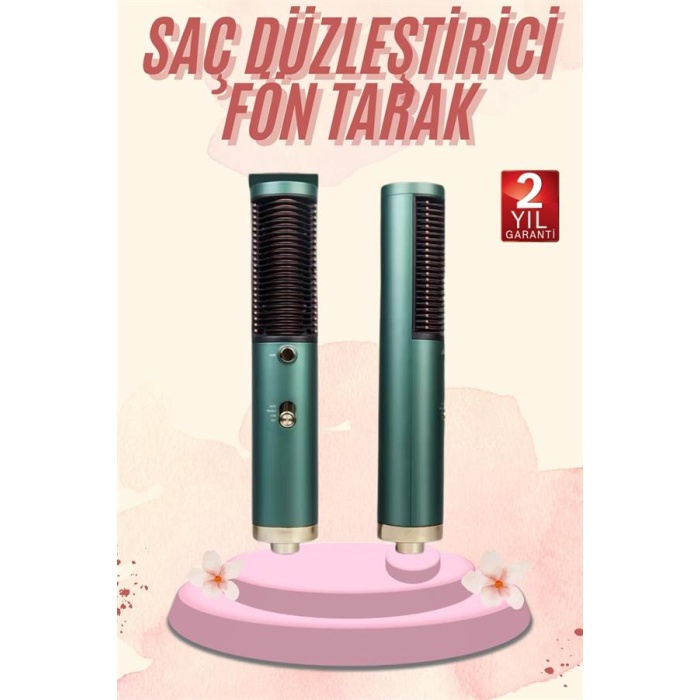 Saç Düzleştirici Fön Makinesi Saç Fırçası Profesyonel Üflemeli -