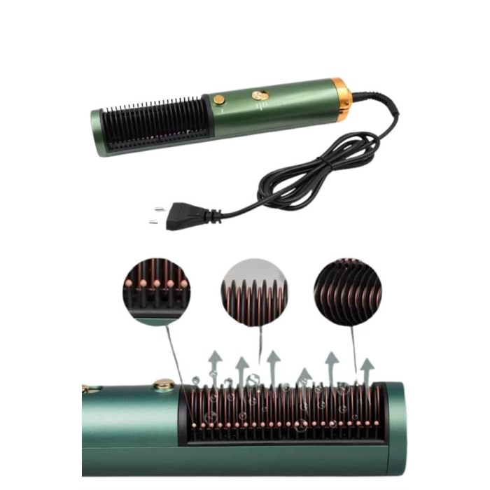 Fön Tarak Düzleştirici Seramik Kaplama Fön Makinesi Saç Kurutma -