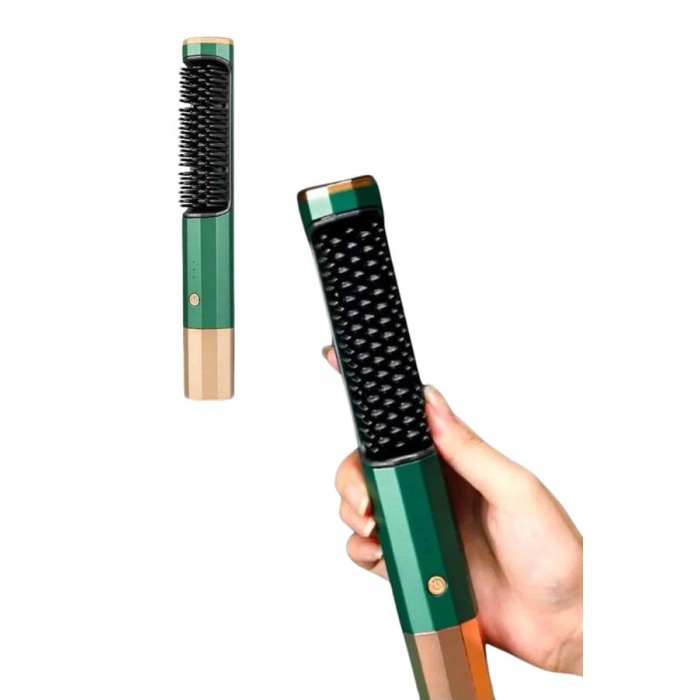 Üflemeli Saç Düzleştirici Fön Tarak Yüksek Isı Ayarlı İyon Özellikli -