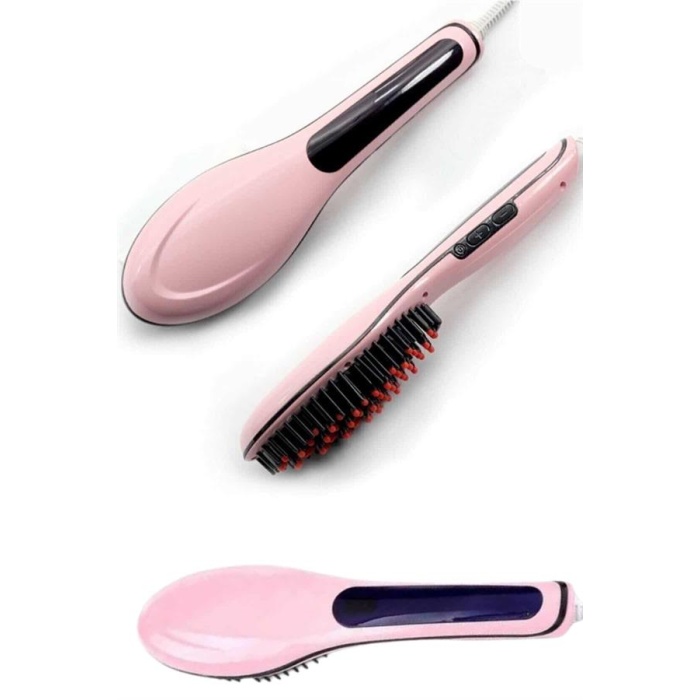 Saç Düzleştirici Tarak Dijital Göstergeli Seramik Kaplama Sıkı Dişli -