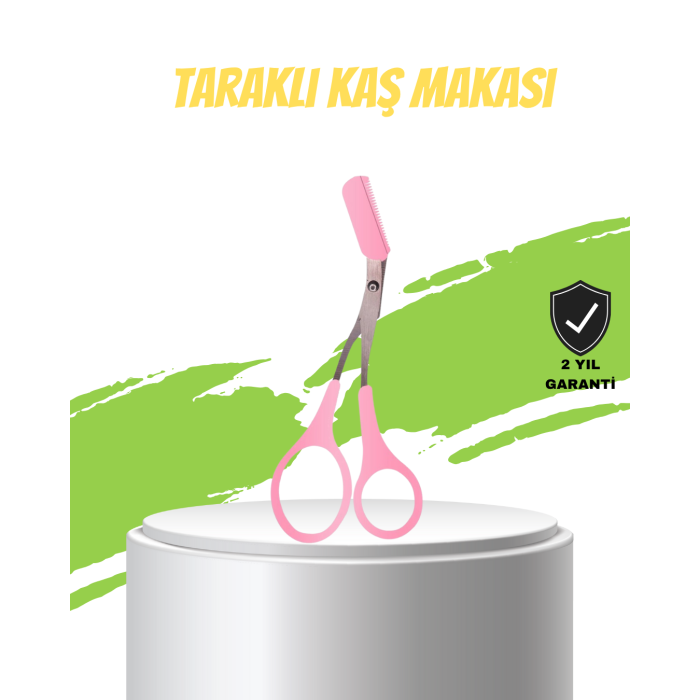 Taraklı Kaş Düzeltme Makası – Hassas Şekillendirme ve Kolay Kullanım -