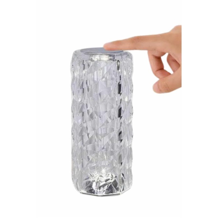 Yeni Nesil Modern Kristal Masa ve Gece Lambası Dokunmatik Renk Değiştirebilen -