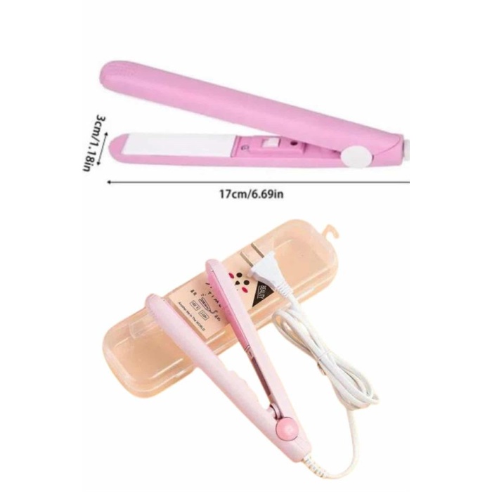 Mini Düzleştirici Seramik Kaplama Seyahat Tipi Elektriklenme Karşıtı -