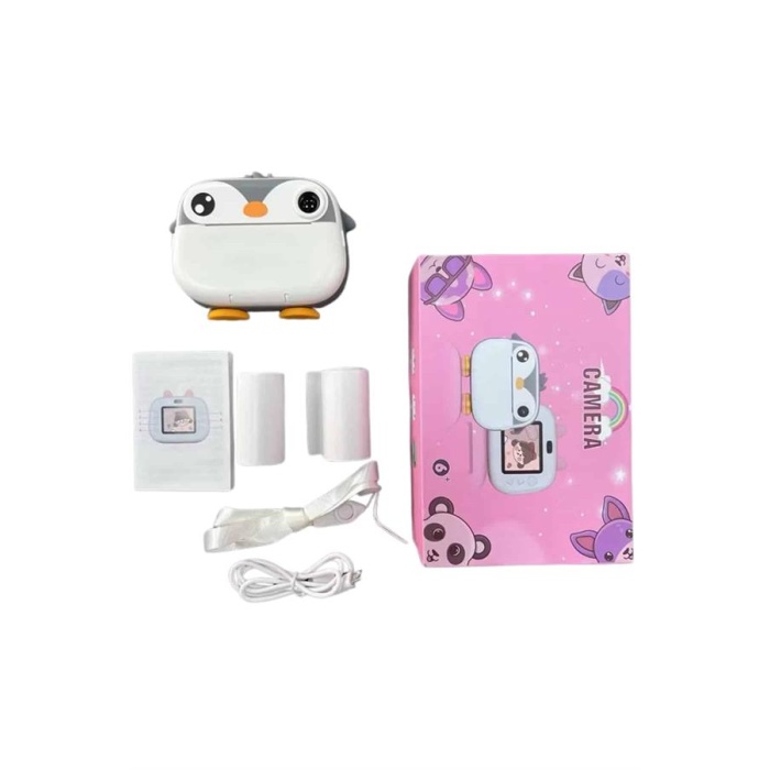 Çocuklara Özel Şirin Tasarımlı Mini Fotoğraf Yazıcısı 3 Adet Rulo Hediyeli -