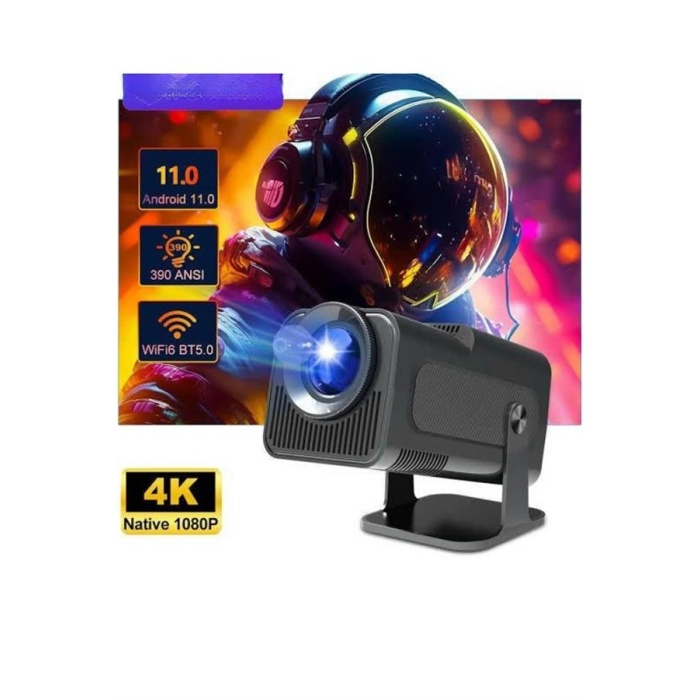 Çift Kollu Projeksiyon Taşınabilir Game Projektör Full Hd 1080P 4k Projeksiyon Gamepad -