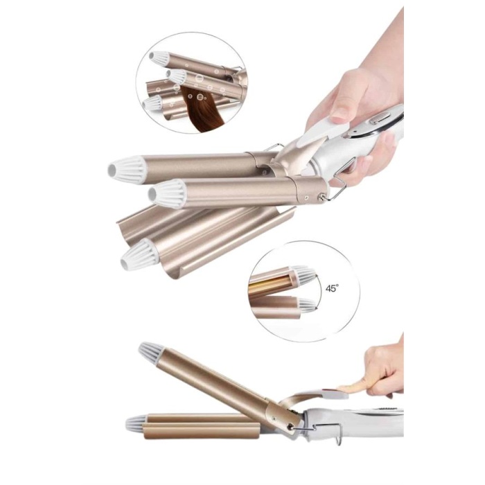 Wag Maşa Yeni Nesil Yüksek Isı Ayarlı Seramik Kaplama Saç Şekillendirici Doğal Bukle -