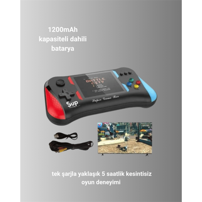 Şarjlı Taşınabilir Oyun Konsolu – X7M Retro Game Box -