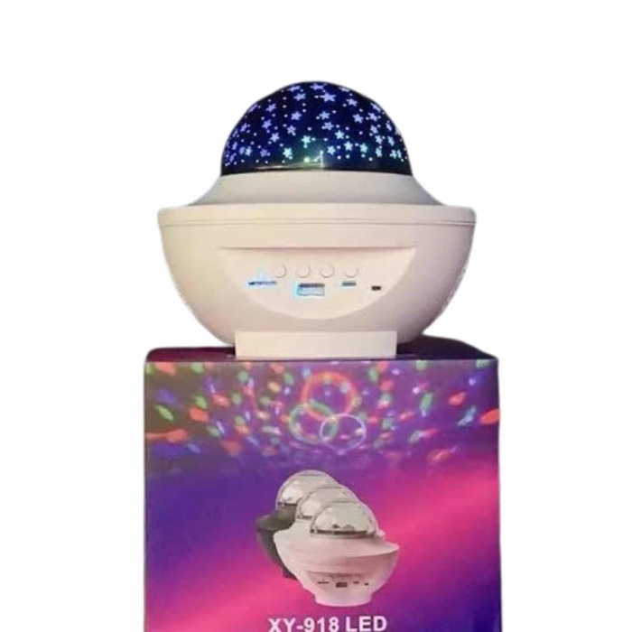 Dönen Işıklı Disko Topu Projektör Müzik Çalarlı Disco Speaker -