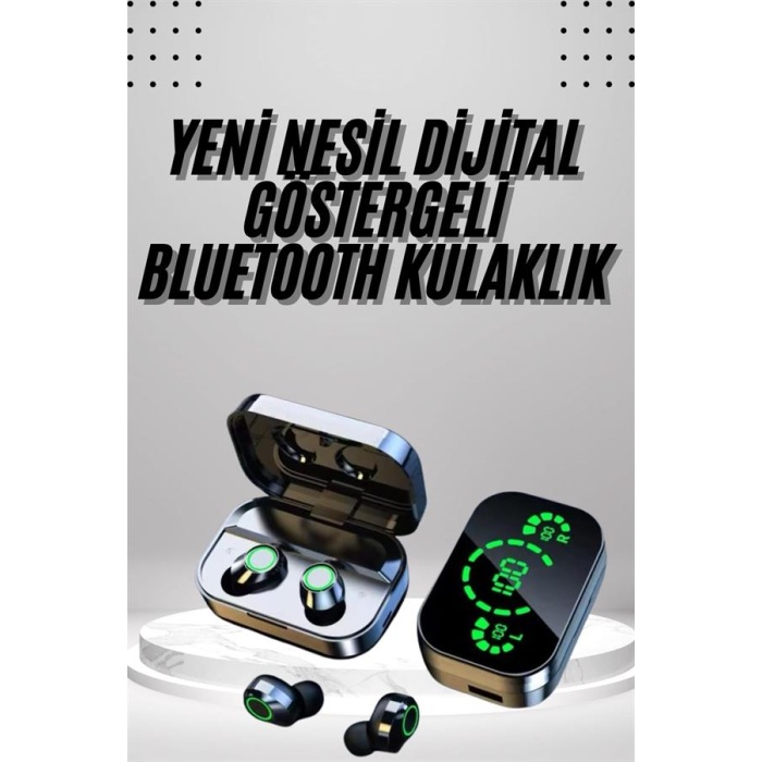 2025 Model Bluetooth Kulaklık Telefon Şarj Edebilen Çağrı Cevaplama Dijital Göstergeli -