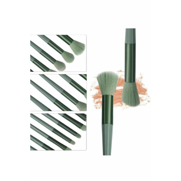 13 Parça Makyaj Fırça Seti Far Kontür Aydnlatıcı Fırçası İz Bırakmaz Hafif ve Yumuşak -