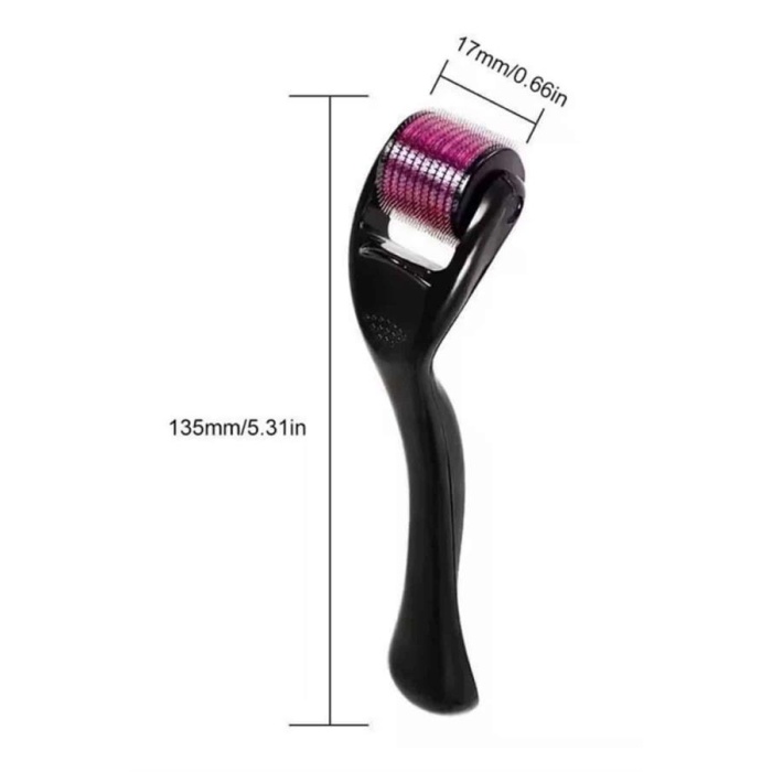 Dermaroller Titanyum 540 Iğneli 1 Mm Saç Kaş Sakal Serum Kullanıma Uygun -