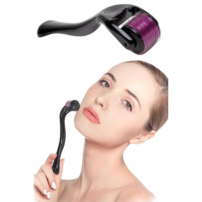 Dermaroller Titanyum 540 Iğneli 1 Mm Saç Kaş Sakal Serum Kullanıma Uygun -