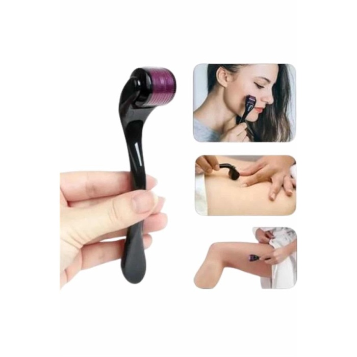 Titanyum Uçlu Derma Roller 540 İğneli 1 mm Gözenek Azaltıcı Akne İzlerine Uygun -