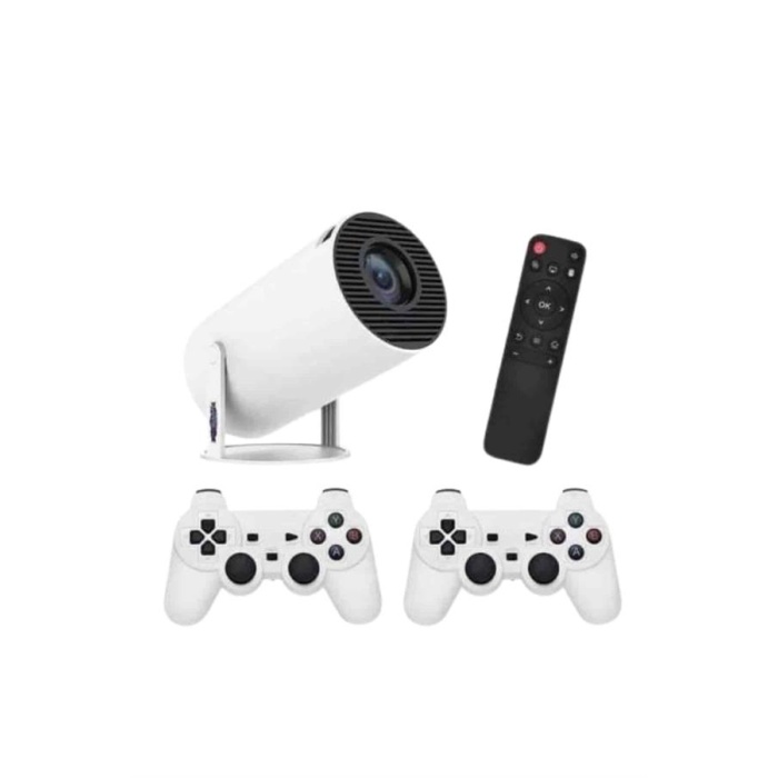 4K Wireless Çift Kollu Kumandalı Oyun Projeksiyonu Retro Video Oyunu -