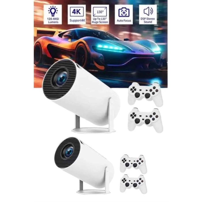 Full HD 8 GB Ayaklı Çift Kollu 4K Video Oyun Konsolu Taşınabilir -