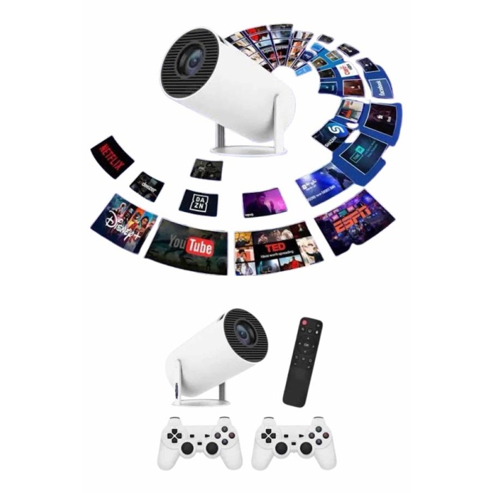 Full HD 8 GB Ayaklı Çift Kollu 4K Video Oyun Konsolu Taşınabilir -