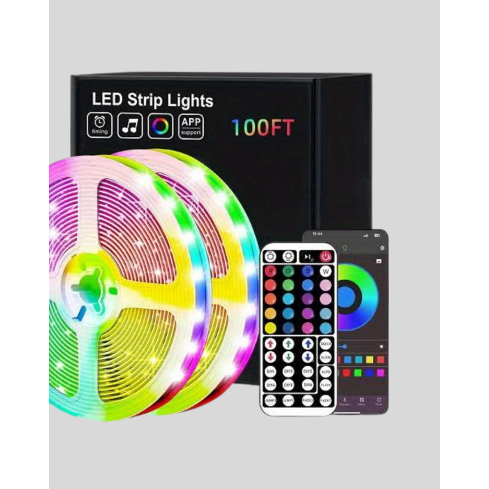 10 Metre Telefon Kontrollü Smart Şerit Led USB RGB Kumandalı -