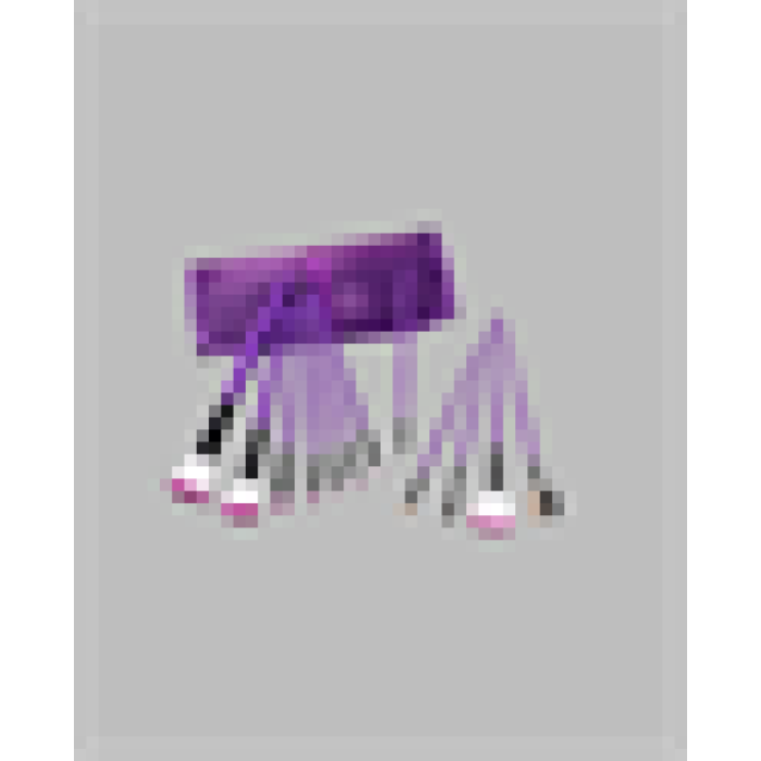 Ergonomik Saplı Fiber Kıllı 12li Makyaj Fırça Takımı Göz ve Ten Makyajı İçin Uygun -