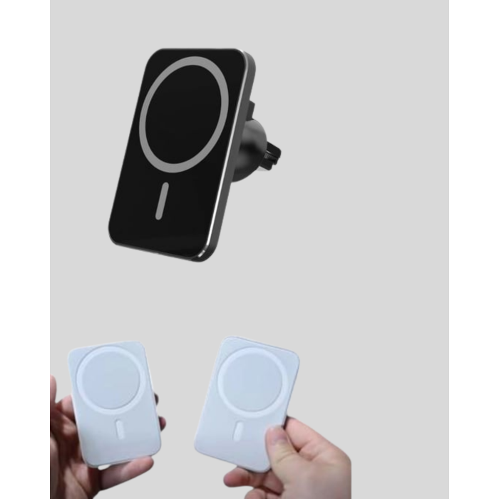 Şık Tasarımlı MagSafe Araç Telefon Tutucu Type-C Girişli -