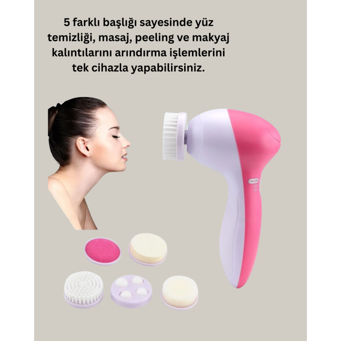 Su Geçirmez Elektrikli Yüz Temizleme ve Masaj Aracı -