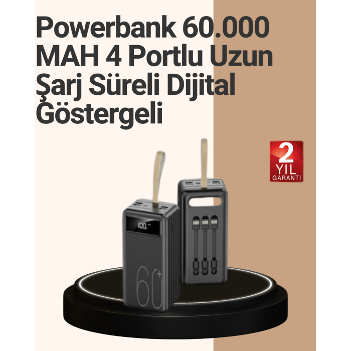 Güvenlik Korumalı Hızlı Şarj Özellikli Powerbank -