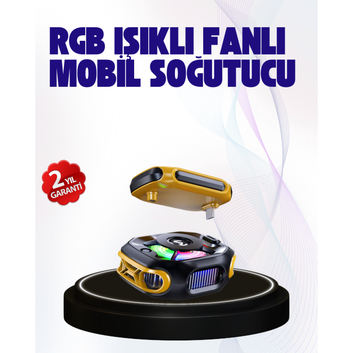 2000mAh Bataryalı Kablosuz Taşınabilir Cihaz Soğutucu -