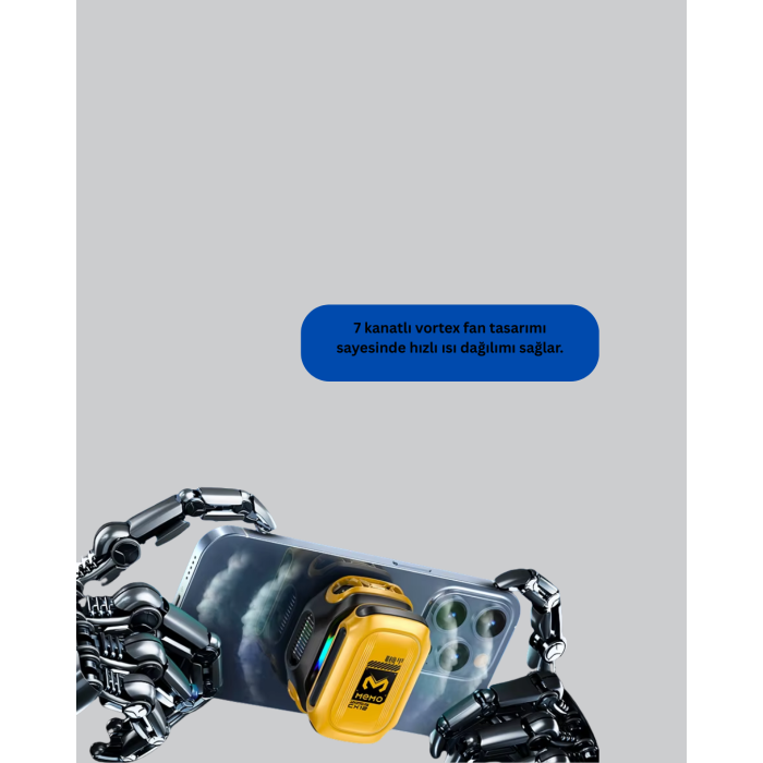 Yarı İletken Çipli RGB Işıklı Telefon Soğutucu -