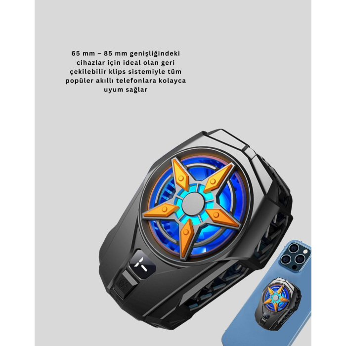 Evrensel Uyumlu Type-C Şarjlı Cep Telefonu Radyatörü -