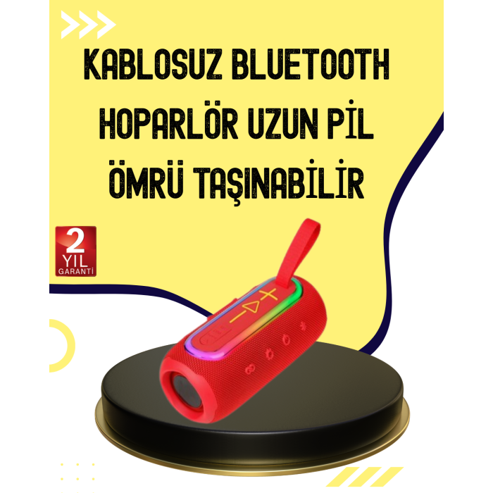Uzun Pil Ömürlü Bluetooth 5.1 Hoparlör -