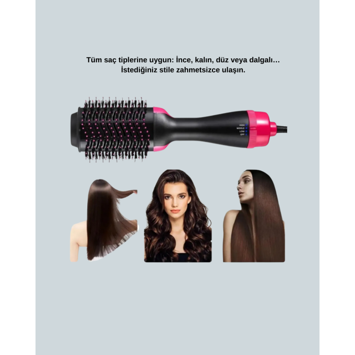 Kuaför Kalitesinde Ev Tipi Saç Kurutma ve Şekillendirme -