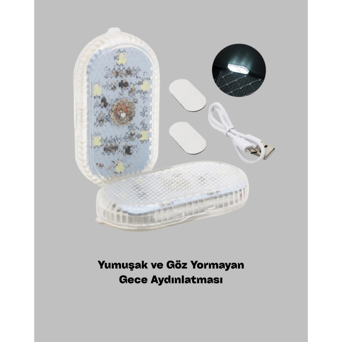 Taşınabilir Manyetik Mini LED Lamba 7 Renk Seçenekli -