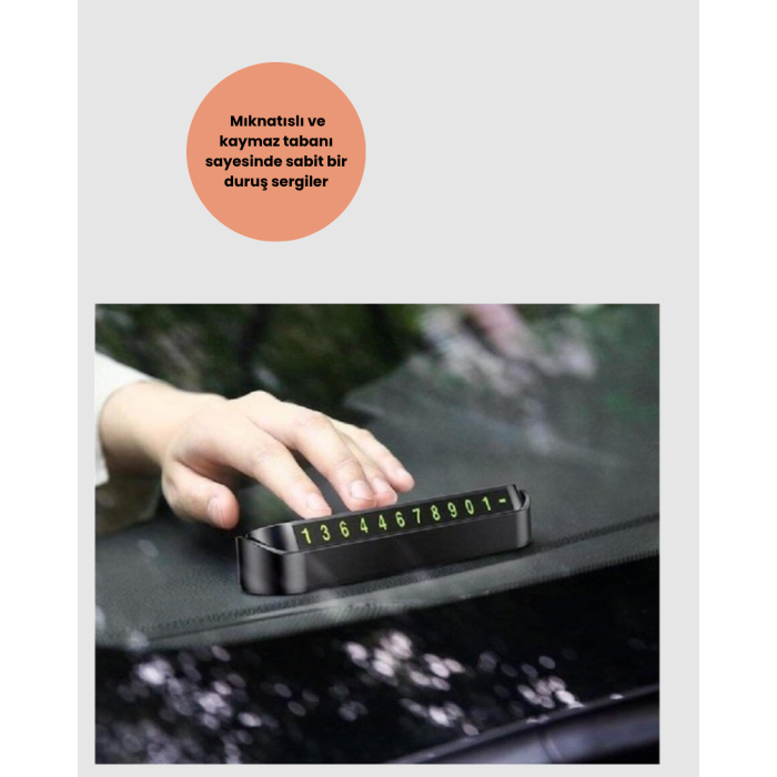 Kompakt Fosforlu Park Numaratörü – Gündüz Şıklığı, Gece Görünürlüğü -