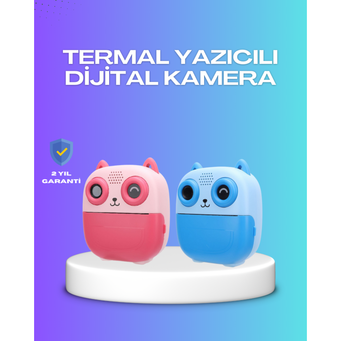 2.4 İnç Ekranlı Çocuk Fotoğraf Makinesi 6X Zoom Özellikli -