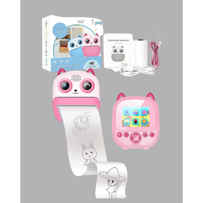 2.4 İnç Ekranlı Çocuk Fotoğraf Makinesi 6X Zoom Özellikli -