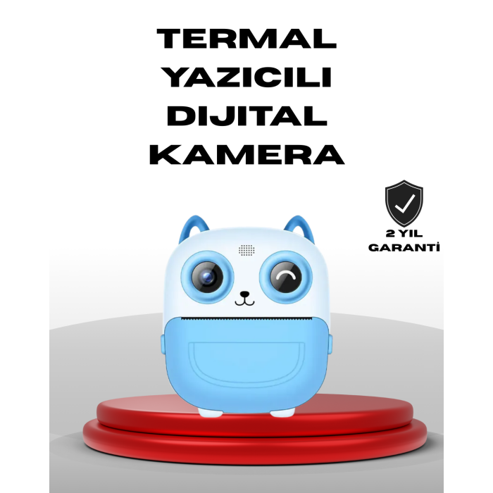Çocuklar İçin Anında Baskı Dijital Kamera 48MP Full HD -