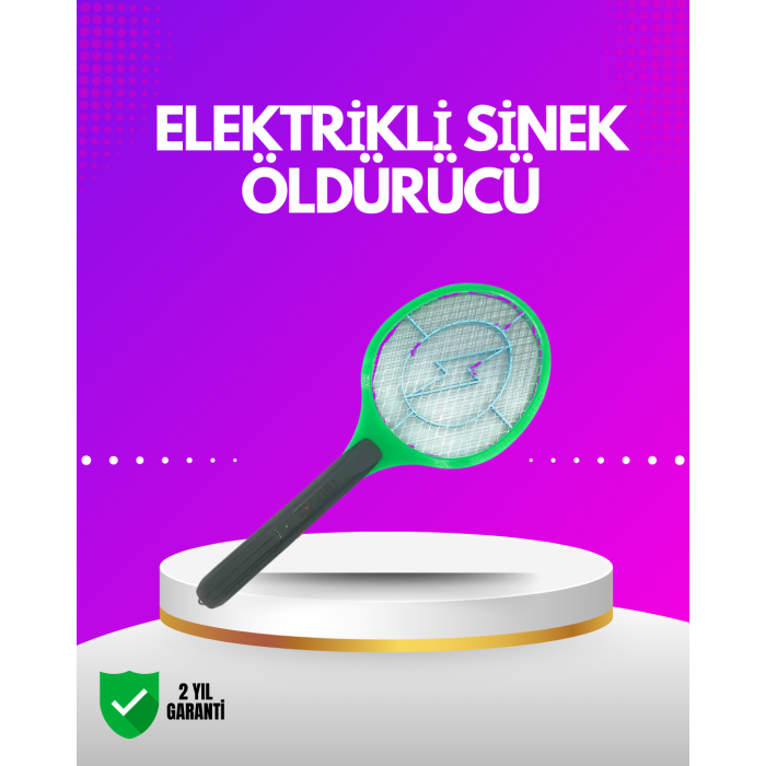 İç ve Dış Mekan Elektrikli Sinek Öldürücü | Hafif ve Ergonomik Tasarım -